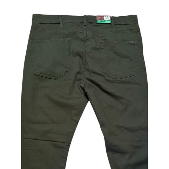 Jachs NEW Traveler Straight Fit Pants 38 X 32 Olive Green Straight Leg - Picture 5 of 8